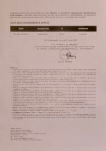Agréement DRAAF Occitanie pour MARIGNOL (SIRET 53286823900015, LAVAUR), produits phytopharmaceutiques. Signé Yannick Perrin, Montpellier, 17/04/2023.