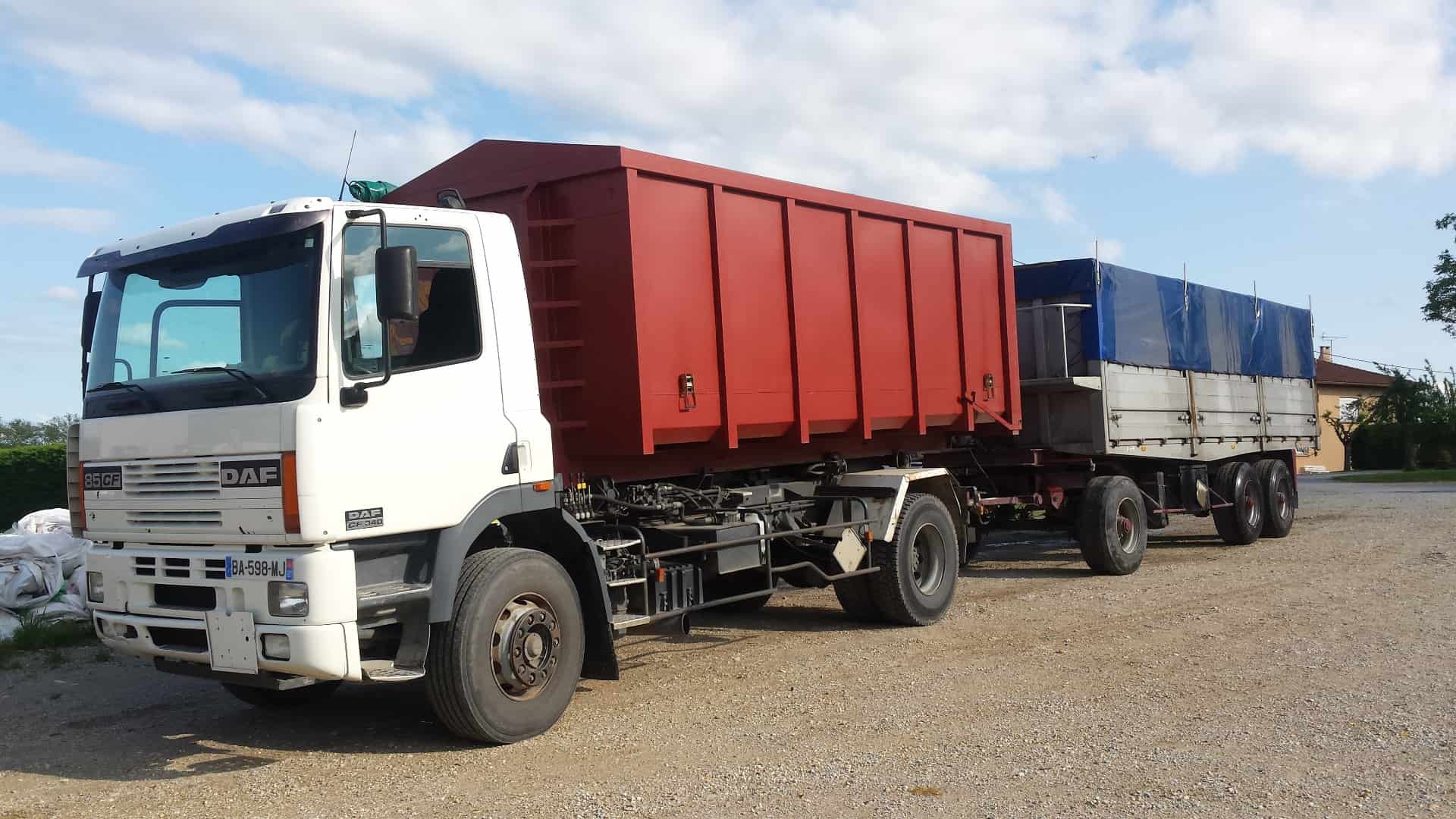 Transport agricole Benne de profil